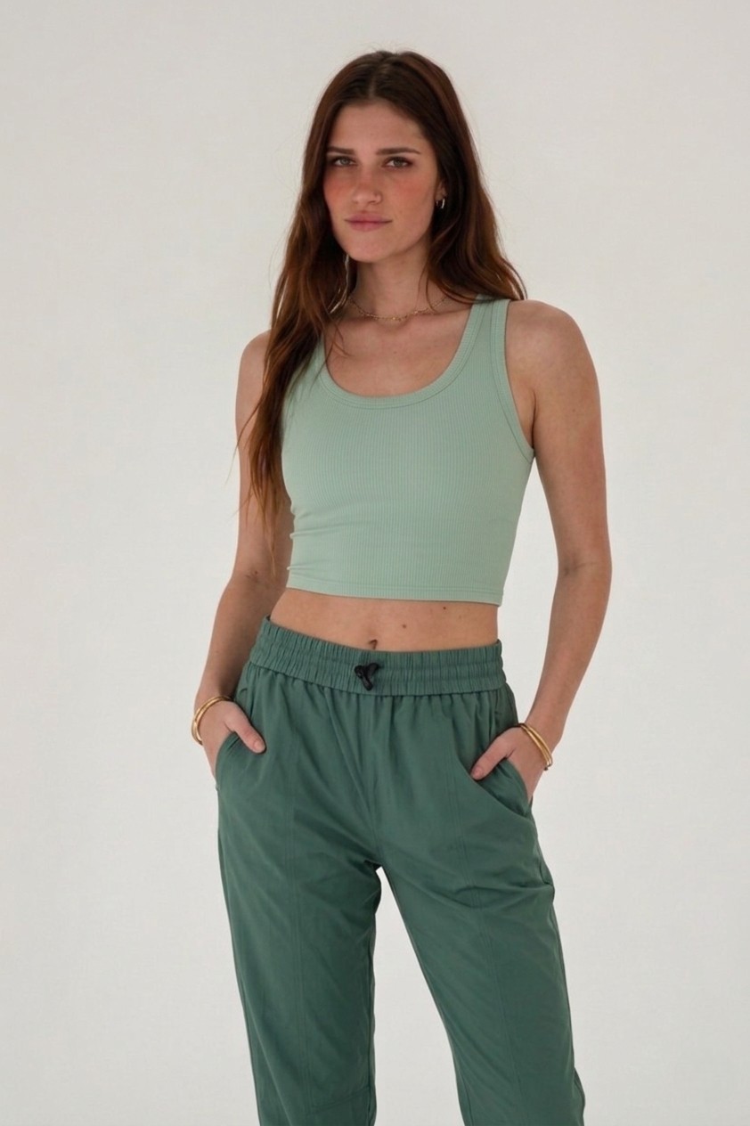 Fit.gymwear Asana Rib Crop Tank - Image 3