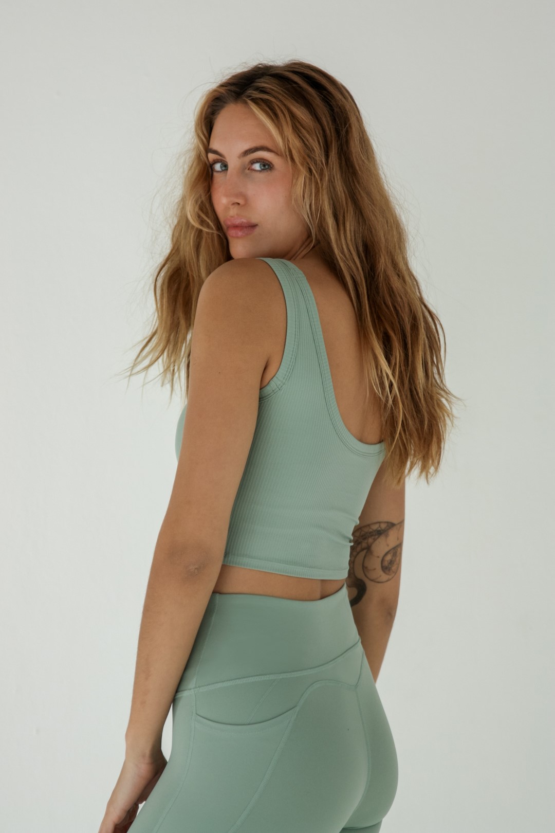 Fit.gymwear Asana Rib Crop Tank - Image 6